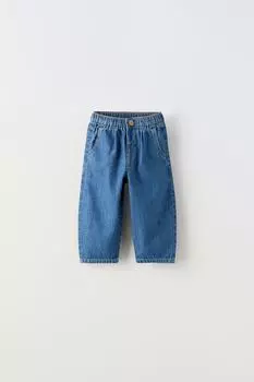 Джинсы рустик ZARA, синий