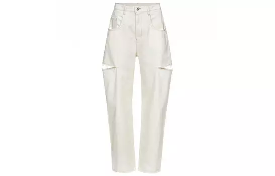 Джинсы рваные Maison Margiela женские, белый