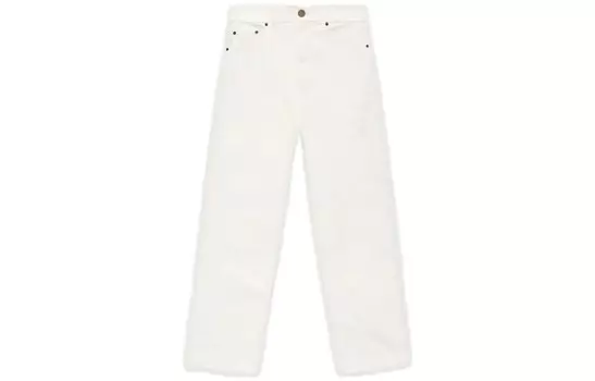 Джинсы с 5 карманами Fear Of God Essentials, цвет Cloud Dancer