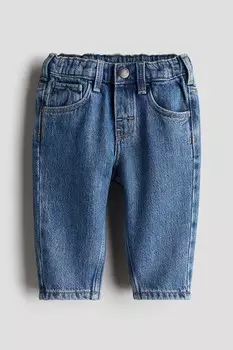 Джинсы с 5 карманами H&M, синий