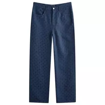 Джинсы с 5 карманами и логотипом Anogram Givenchy, серый