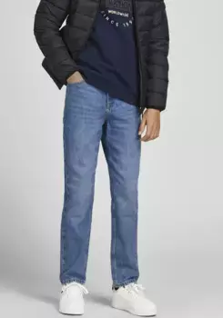 Джинсы с 5 карманами Jack & Jones Junior "JJICLARK JJORIGINAL MF 02", синий