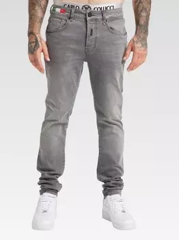 Джинсы с 5 карманами каццолла Carlo Colucci, серый