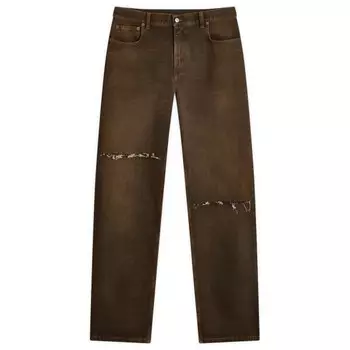 Джинсы с 5 карманами Mm6 Maison Margiela, коричневый