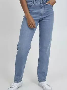 Джинсы с 5 карманами пзлива Pulz Jeans, синий