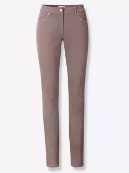Джинсы с 5 карманами в стиле casual Looks (1 шт.), коричневый