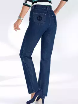 Джинсы с 5 карманами в стиле casual Looks (1 шт.), синий