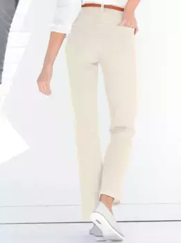 Джинсы с 5 карманами в стиле casual Looks (1 шт.), кремовый