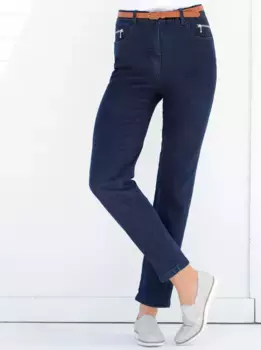 Джинсы с 5 карманами в стиле casual Looks (1 шт.), синий