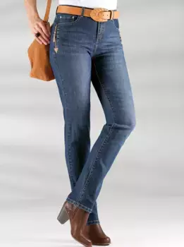 Джинсы с 5 карманами в стиле casual Looks (1 шт.), синий