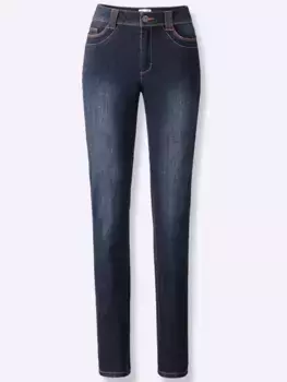 Джинсы с 5 карманами в стиле casual Looks (1 шт.), синий