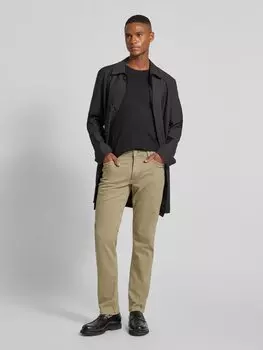 Джинсы с 5-карманным дизайном Christian Berg Men, оливковый