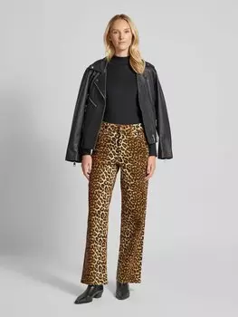 Джинсы с 5-карманным дизайном, модель «Леонора» YAS, светло-коричневый