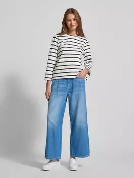 Джинсы с 5-карманным дизайном, модель «PALAZZO» Cambio, синий