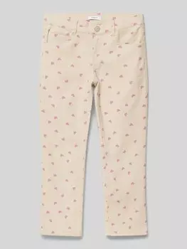 Джинсы с 5-карманным дизайном, модель «РОЗА» Name It, кремовый