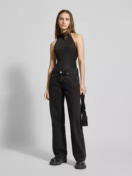 Джинсы с 5-карманным дизайном WEEKDAY, черный