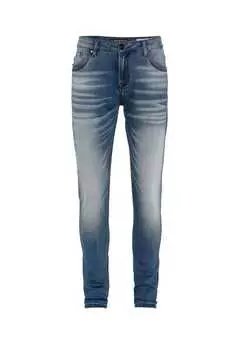 Джинсы с эффектом поношенности Cipo & Baxx, синий