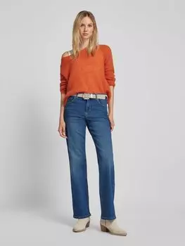 Джинсы с эффектом поношенности, модель «LARA» Angels, синий