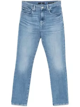 Джинсы с эффектом потертости 7 For All Mankind, синий