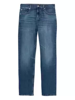 Джинсы с эффектом потертости 7 For All Mankind, синий