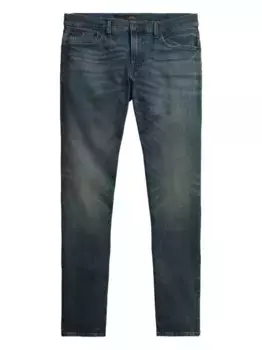 Джинсы с эффектом потертости POLO RALPH LAUREN, синий