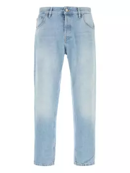 Джинсы с эффектом потертости PT Torino, синий