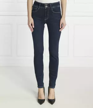 Джинсы с эффектом утяжки Skinny fit Guess Jeans, синий