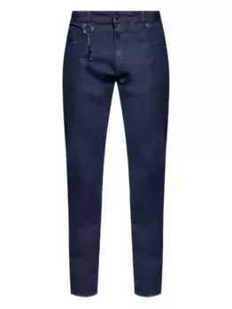 Джинсы с акульим брелоком Paul & Shark, синий