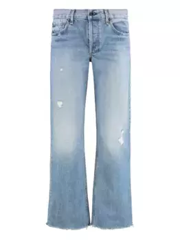 Джинсы с бахромой ASKK NY, синий