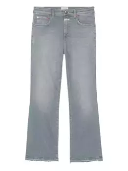 Джинсы с бахромой Closed, серый