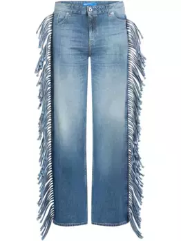 Джинсы с бахромой Karl Lagerfeld Jeans, синий