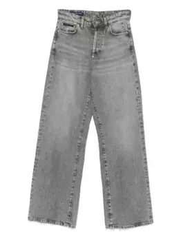 Джинсы с бахромой Philipp Plein, серый