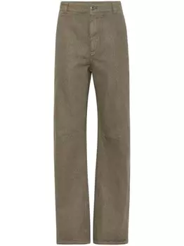 Джинсы с блестками Brunello Cucinelli, зеленый