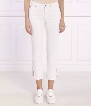 Джинсы с боковыми разрезами Slim fit Michael Kors, белый