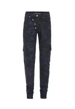 Джинсы с большими карманами-карго CIPO & BAXX, синий