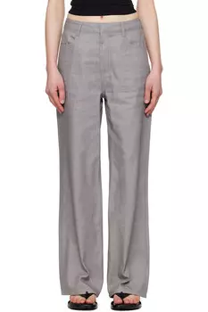 Джинсы с четырьмя карманами Amomento, серый