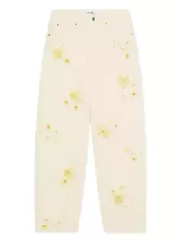 Джинсы с цветочным принтом FRAME, нейтральный