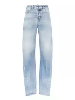 Джинсы с декоративной строчкой DSQUARED2, синий