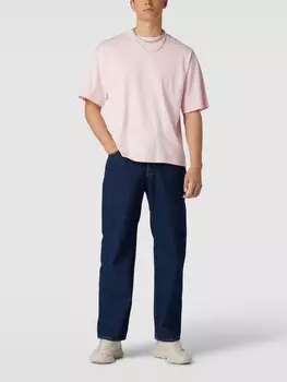 Джинсы с деталями лейбла Review, темно-синий