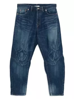 Джинсы с драпировкой Doublet, синий