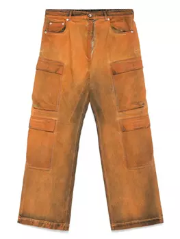 Джинсы с двойными карманами Rick Owens DRKSHDW, оранжевый