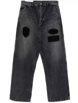 Джинсы с графичным принтом AMBUSH, черный