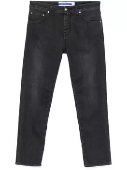 Джинсы с карманами Jacob Cohn, черный