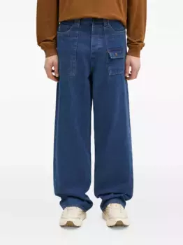 Джинсы с карманами Pleasures, синий