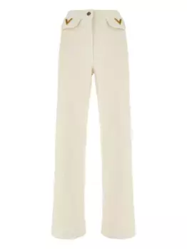 Джинсы с карманами VALENTINO GARAVANI, нейтральный