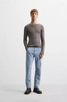 Джинсы с карманом carpenter ZARA, синий