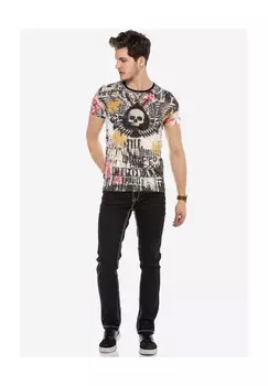 Джинсы с классной вышивкой CIPO & BAXX, черный