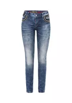 Джинсы с классными заклепками CIPO & BAXX, синий