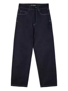 Джинсы с контрастной строчкой Sunnei, синий