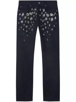 Джинсы с кристаллами VERSACE, синий